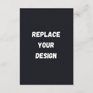 Custom black simple Design Add Photo or Text Advice Card