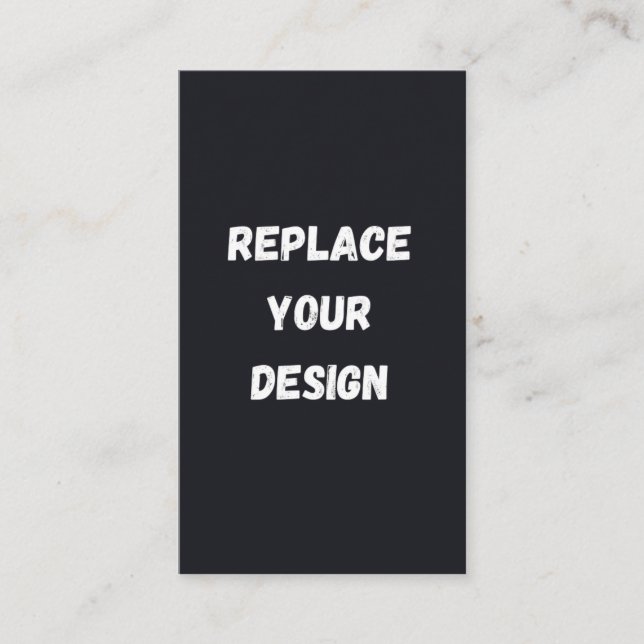 Custom black simple Design Add Photo or Text Enclosure Card (Front)