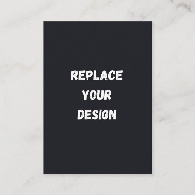 Custom black simple Design Add Photo or Text Enclosure Card (Front)