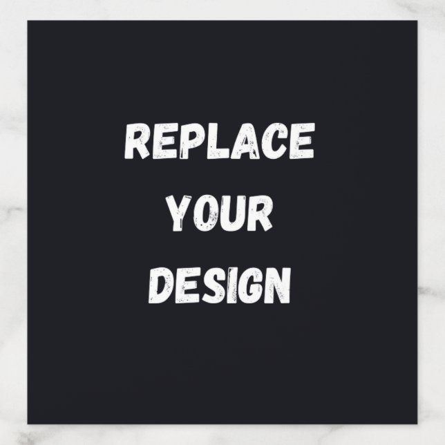 Custom black simple Design Add Photo or Text Envelope Liner (Design)