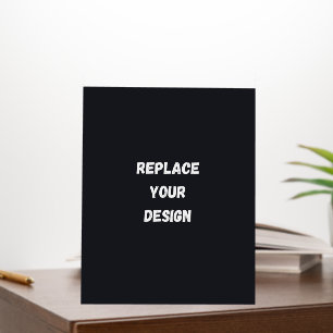 Custom black simple Design Add Photo or Text Foam Board