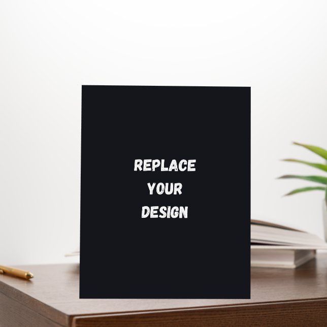 Custom black simple Design Add Photo or Text Foam Board (In Situ (Office))