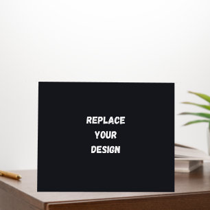 Custom black simple Design Add Photo or Text Foam Board