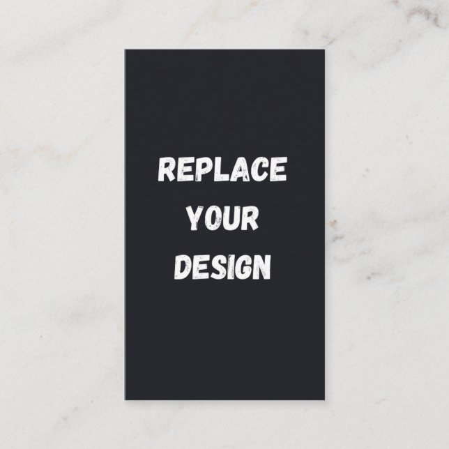 Custom black simple Design Add Photo or Text Place Card (Front)