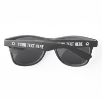 Custom black soccer ball logo sunglasses Custom black soccer ball logo sunglasses