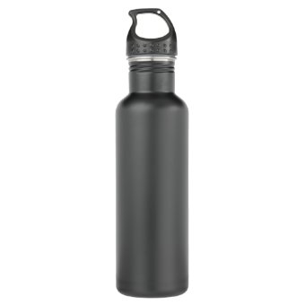 Custom BLACK Stainless Steel 24oz Water Bottle | Zazzle