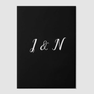 Custom Black Translucent Paper Vellum Invitations