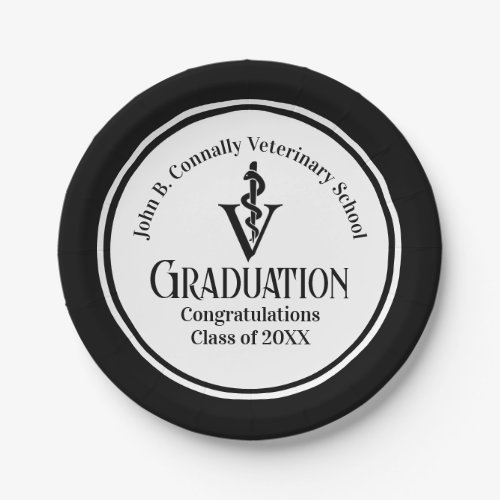 Custom Black Veterinary School Graduation Party