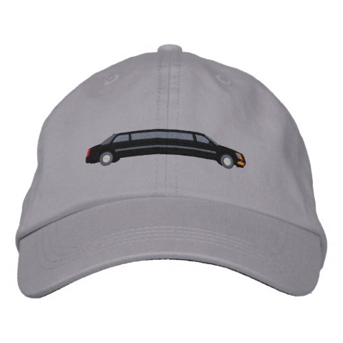 Custom Black VIP Limousine Embroidery Embroidered Baseball Hat