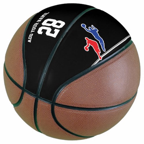 Custom black  white basketball  baloncesto