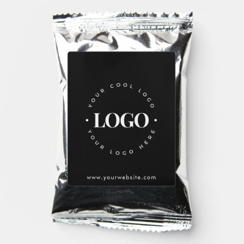 Custom Black  White Corporate Logo Business Event Coffee Drink Mix