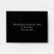 Custom Black & White Envelope with Address