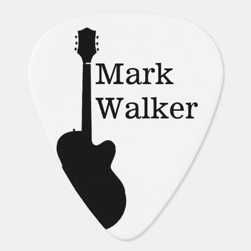 Custom Black&White Guitar Picks for the Guitarist Zazzle