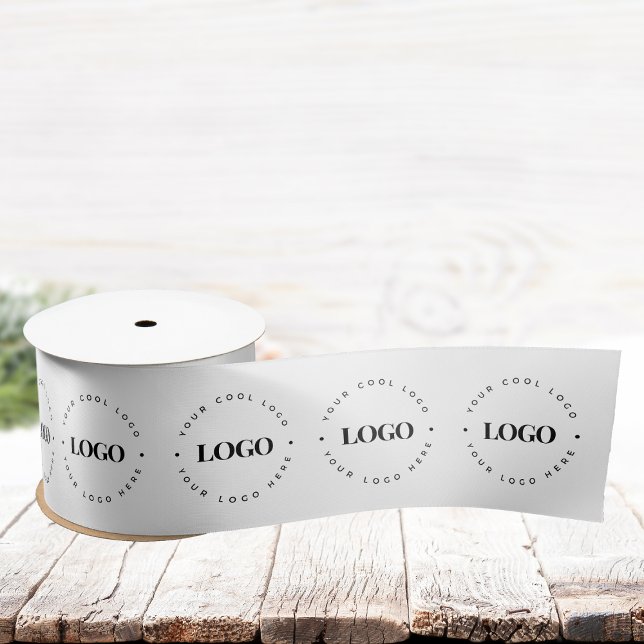 Custom Black & White Logo Business Ribbon (Creator Uploaded)