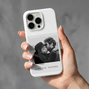 Custom Black & White Photo i– Love You Forever iPhone 17 Pro Case