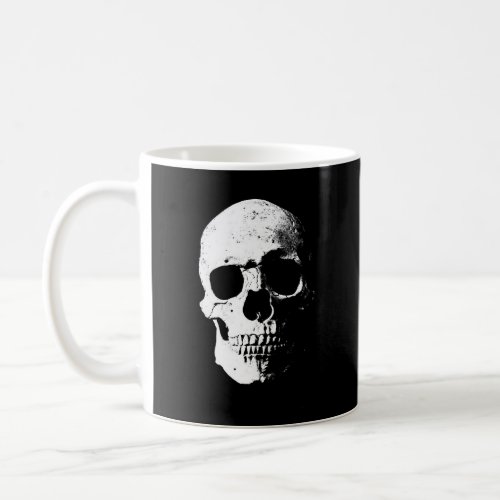 Custom Black  White Pop Art Halloween Party Skull Coffee Mug