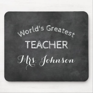 Custom blackboard chalkboard school teacher gift mouse pad