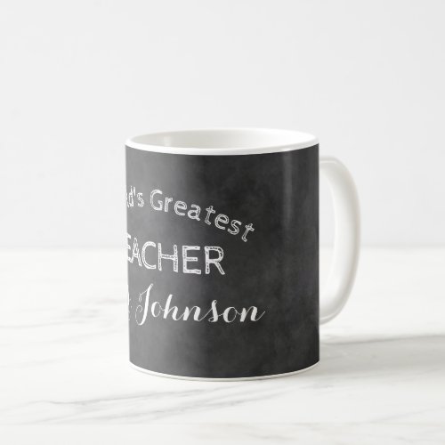 Custom blackboard chalkboard school teacher mugs