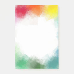 Custom Blank Abstract Art Rainbow Colors Template Post-it Notes