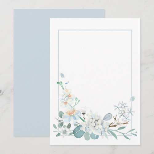 Custom Blank Anemone Floral Save The Date