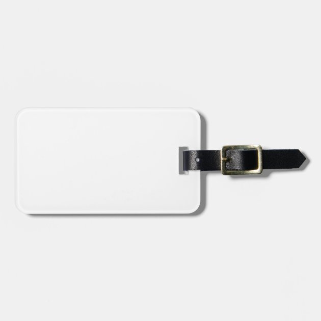 blank metal luggage tags