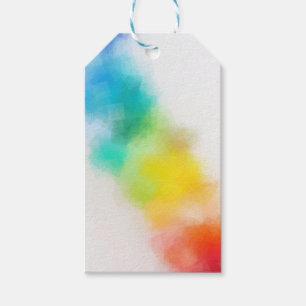 Custom Blank Modern Template Colorful Pink Red Gift Tags