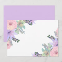Custom Blank Purple Pink Floral