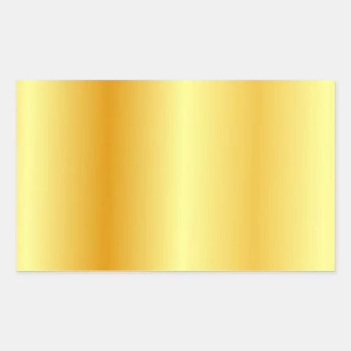 Custom Blank Template Elegant Modern Gold Look Rectangular Sticker
