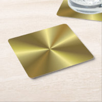 Custom Blank Template Faux Gold Metallic Look