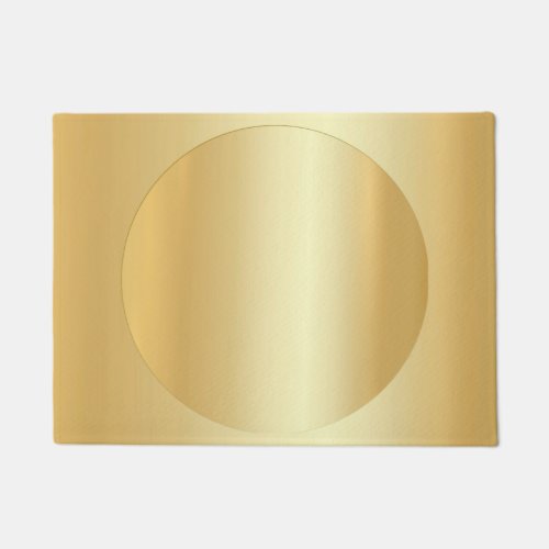 Custom Blank Template Glamour Faux Gold Modern Doormat