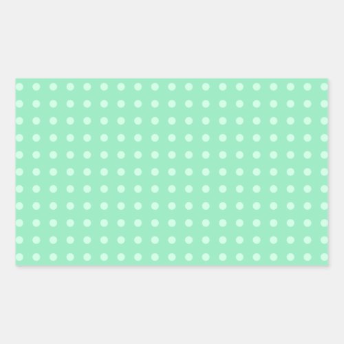 Custom Blank Template Mint Green Elegant Color Rectangular Sticker