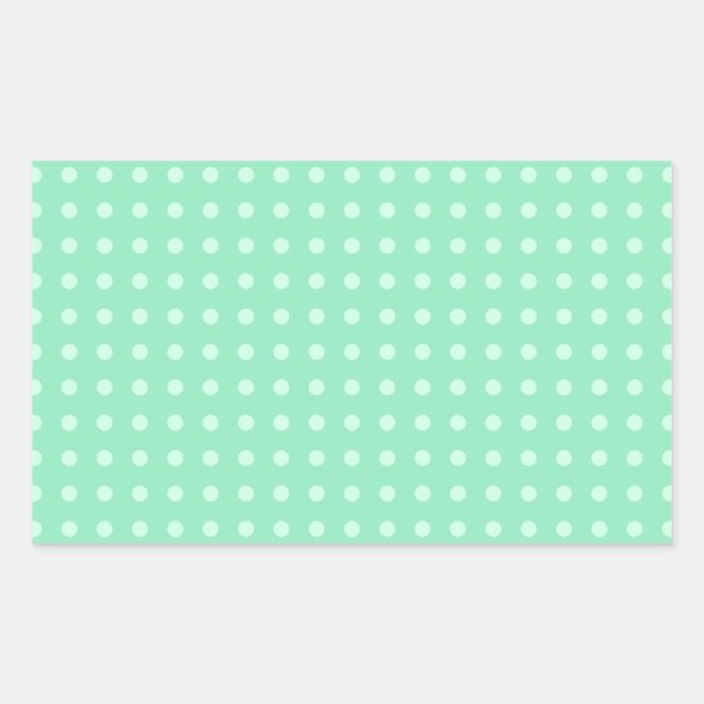 Custom Blank Template Mint Green Elegant Color Rectangular Sticker (Front)