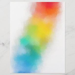 Custom Blank Template Modern Colorful Abstract Art Letterhead