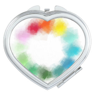 Custom Blank Template Modern Colorful Abstract Compact Mirror