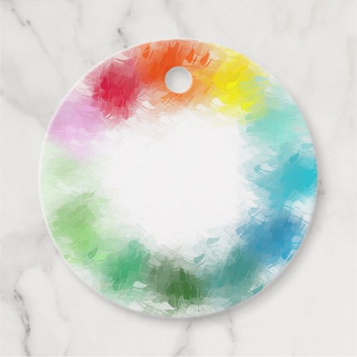 Custom Blank Template Modern Colorful Abstract Favor Tags