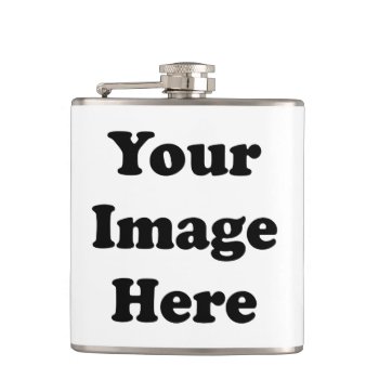 Custom Blank Template Vinyl Wrapped Flask - 6oz. by stargiftshop at Zazzle