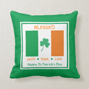 BoredKoalas Funny St. Patrick's Day Pillows Irish Irish You were Naked Pun  Leprechaun Funny St Patricks Day Throw Pillow, 16x16, Multicolor