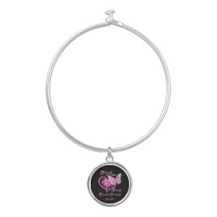 Custom Blessed to be Called Breast Cancer Survivor Bangle Bracelet