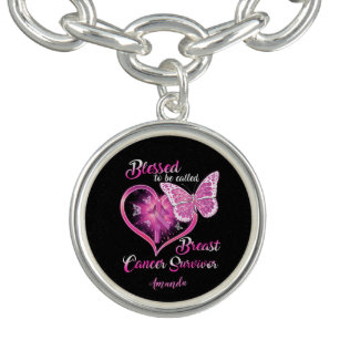 Custom Blessed to be Called Breast Cancer Survivor Bracelet