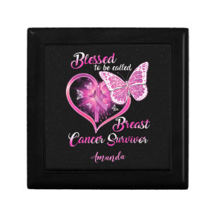Custom Blessed to be Called Breast Cancer Survivor Gift Box
