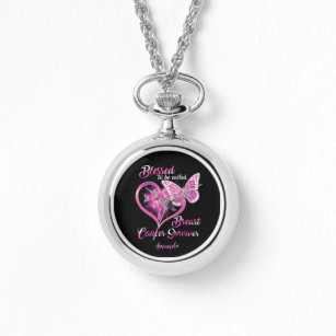 Custom Blessed to be Called Breast Cancer Survivor Watch