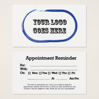 appointment reminder cards template