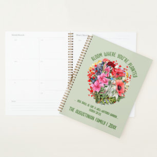 Custom BLOOM WHERE PLANTED Christian Birth Month Planner