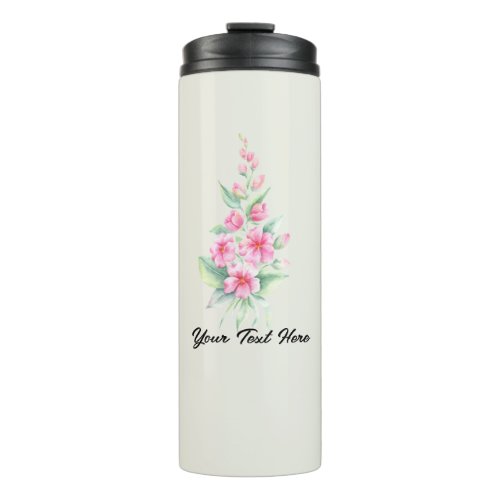 Custom  Blossoming Serenity Floral Tumbler