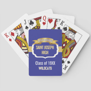 Custom BLUE 50th Class Reunion  Poker Cards