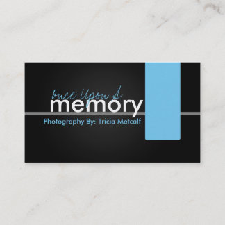 Custom Blue and Grey Business Card