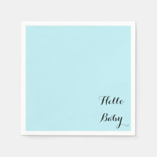 custom blue baby shower napkins for boys