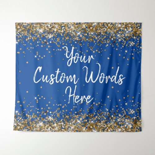 Custom Blue Backdrop Birthday Party Photo Booth