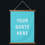 Custom Blue Banner Personalized Your Quote Wall Hanging Tapestry<br><div class="desc">custom quote banner tapestry backdrop,  personalized rustic hanging wall art,  new baby shower gift present,  unique your kid room decor,  with any flag nursery children,  boy girl brother sister child,  gender neutral kids name sign,  for her him birthday Christmas,  teacher homeschool anniversary dad mom,  husband wife turquoise blue white</div>