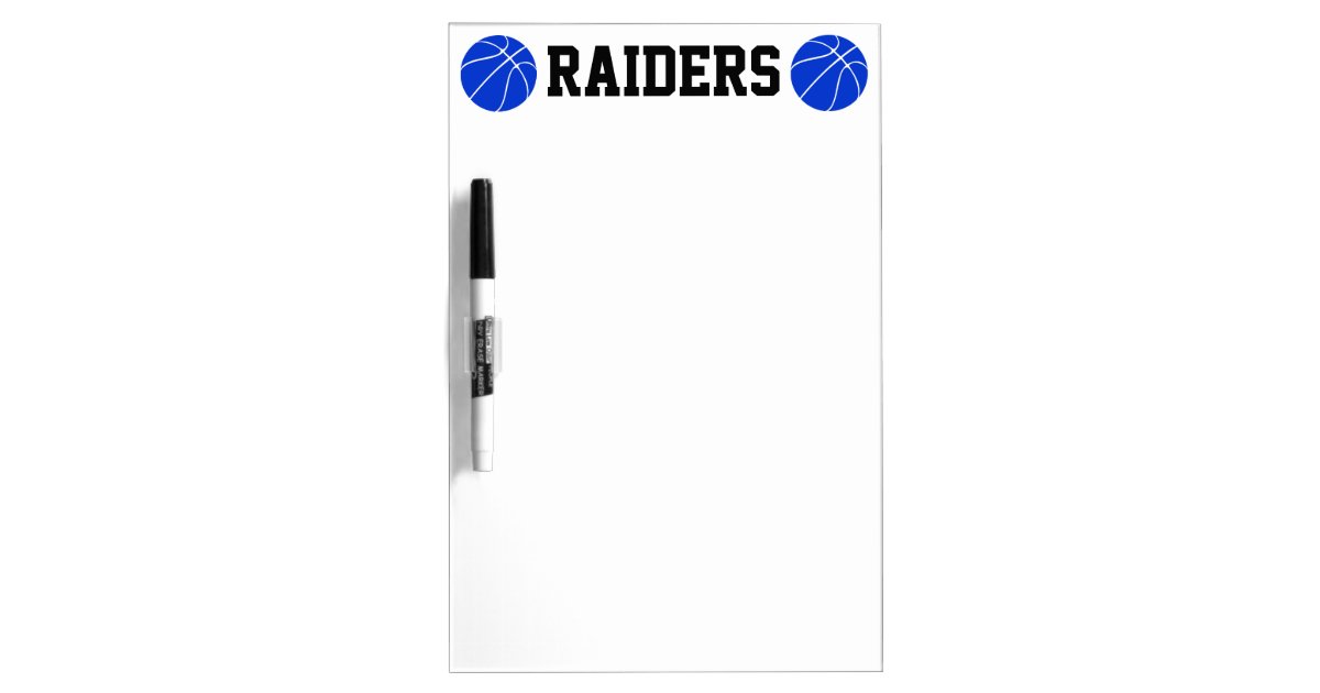 Custom Blue Basketball Dry Erase Board Zazzle
